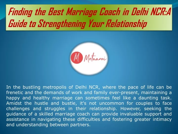 finding the best marriage coach in delhi