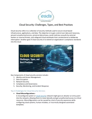 Cloud Security Challenges, Types, and Best Practises