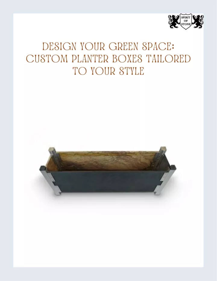 design your green space custom planter boxes