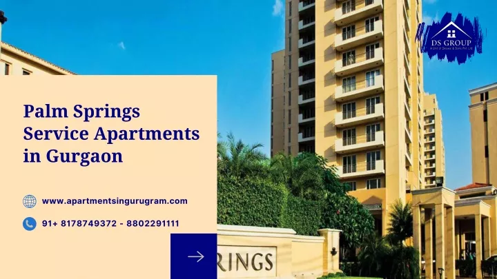 palm springs service apartments in gurgaon