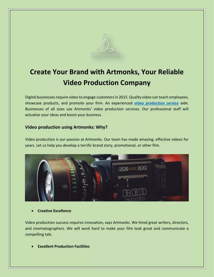 create your brand with artmonks your reliable