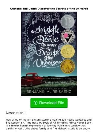 ✔️READ ❤️Online Aristotle and Dante Discover the Secrets of the Universe