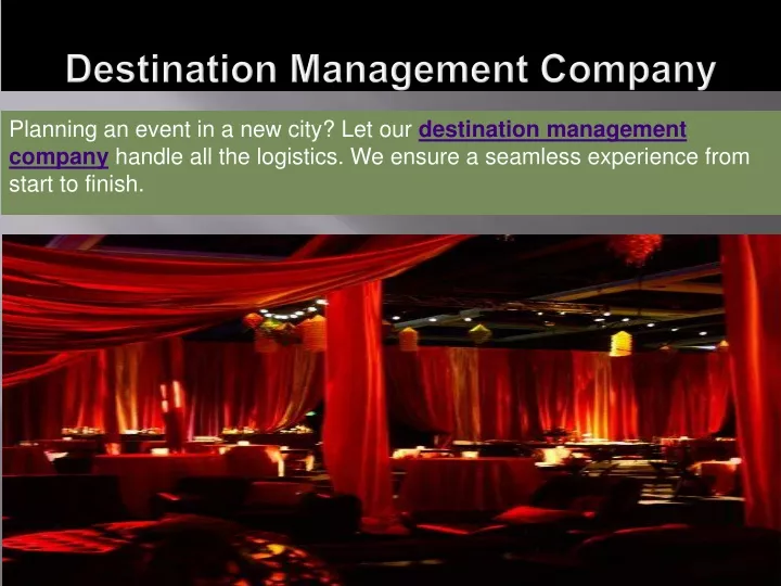 destination management company