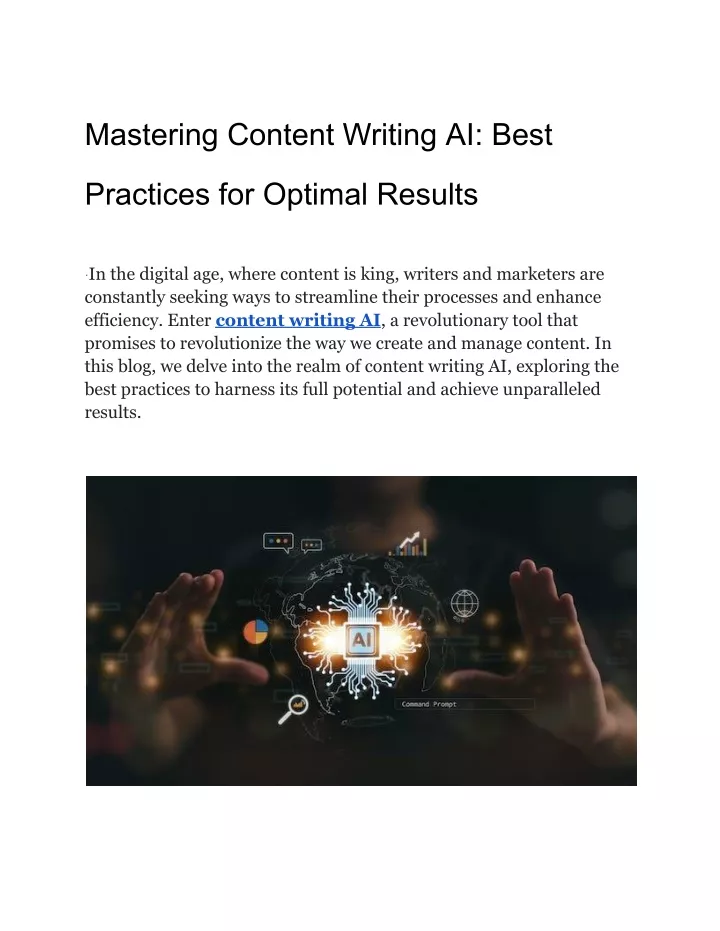 mastering content writing ai best