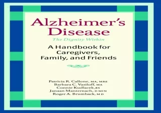 get [PDF] Download Alzheimer's Disease: A Hand for Caregivers, Fa