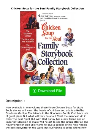 [PDF]❤READ⚡ Chicken Soup for the Soul Family Storybook Collection