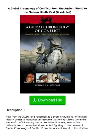 download⚡️ free (✔️pdf✔️) A Global Chronology of Conflict: From the Ancient Wo