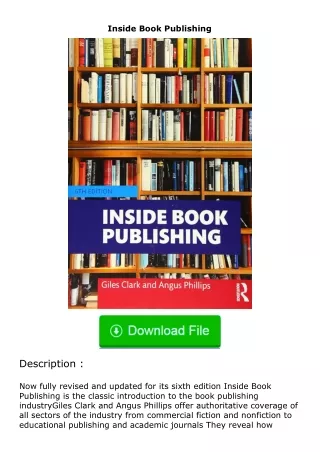 ❤️get (⚡️pdf⚡️) download Inside Book Publishing