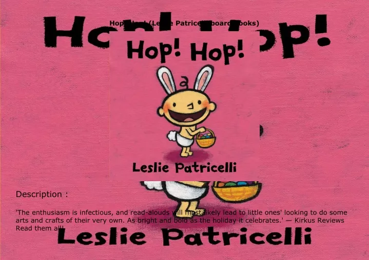 hop hop leslie patricelli board books