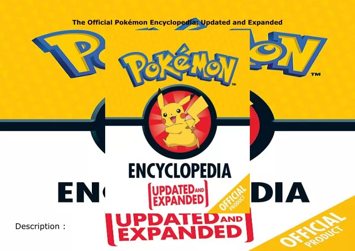 the official pok mon encyclopedia updated