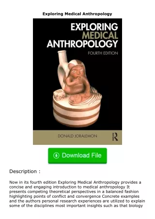 download⚡️ free (✔️pdf✔️) Exploring Medical Anthropology