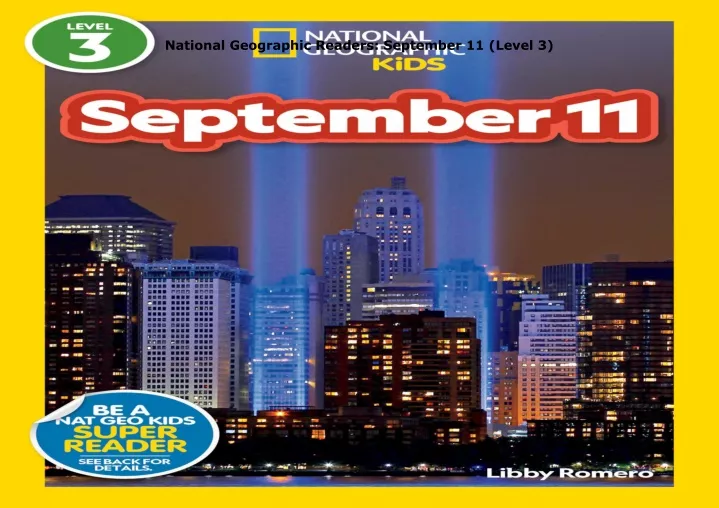 national geographic readers september 11 level 3