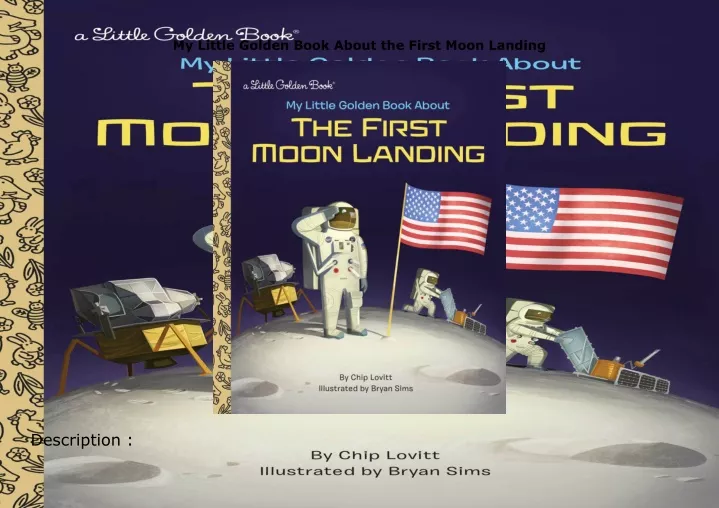 my little golden book about the first moon landing
