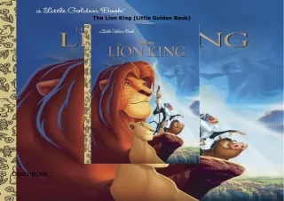 ⚡download The Lion King (Little Golden Book)