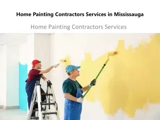 Home Painting Contractors services in Mississauga