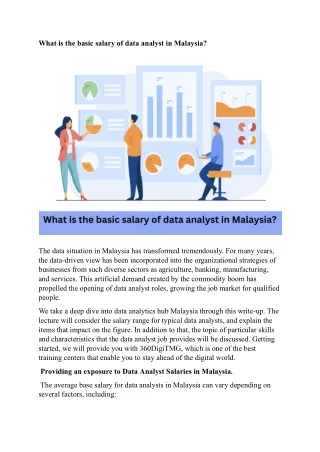 What is the basic salary of data analyst in Malaysia