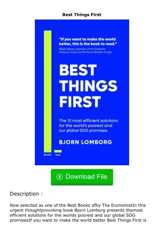 download⚡️ free (✔️pdf✔️) Best Things First