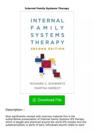 ✔️download⚡️ (pdf) Internal Family Systems Therapy