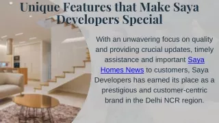 unique features that make saya developers special