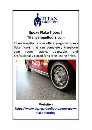 Epoxy Flake Floors  Titangaragefloors.com