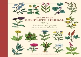 Read  [PDF]  Culpeper's Complete Herbal: Illustrated and Annotate