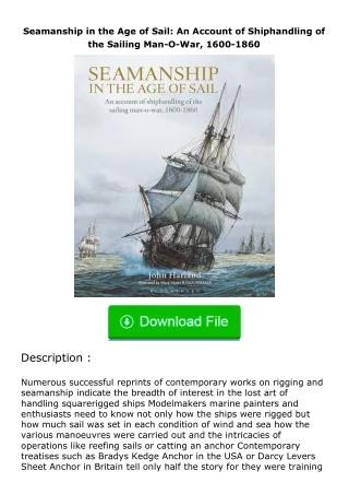 Download❤[READ]✔ Seamanship in the Age of Sail: An Account of Shiphandling of