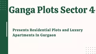 ganga plots sector 4