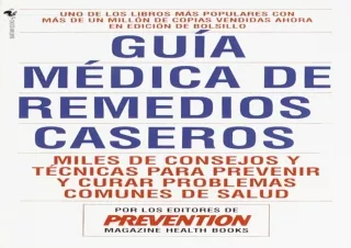 ❤ PDF/READ ⚡/DOWNLOAD  Guía médica de remedios caseros