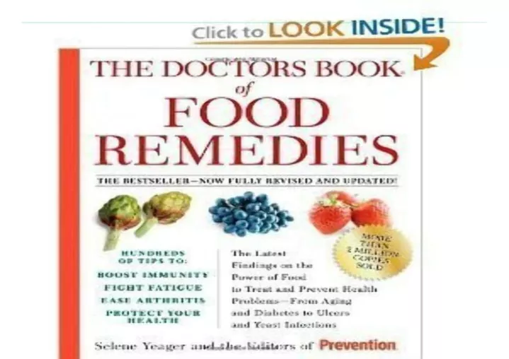 read pdf the doctors book of food remedies