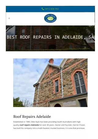 Roof Repairs Adelaide