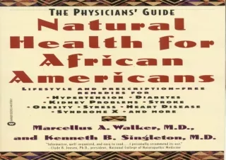 READ [PDF]  Natural Health for African Americans: The Physicians'