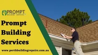 Roof Installation Company Perth - Prompt Building Services