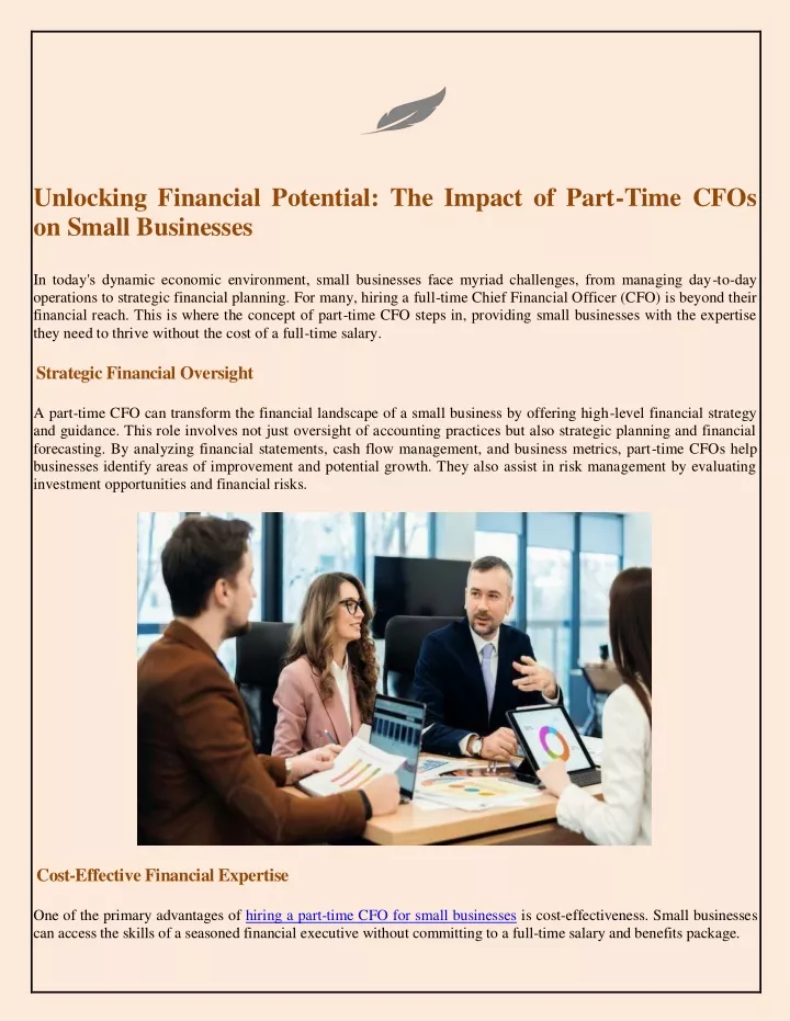 unlocking financial potential the impact of part