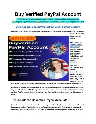 Buy Verified PayPal Account (2)