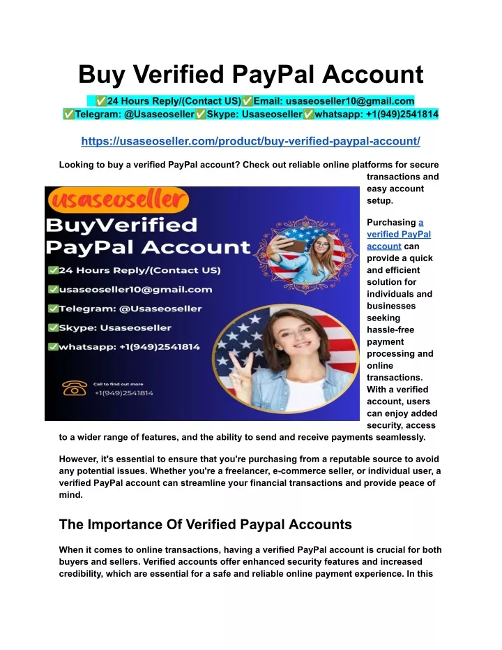 buy verified paypal account