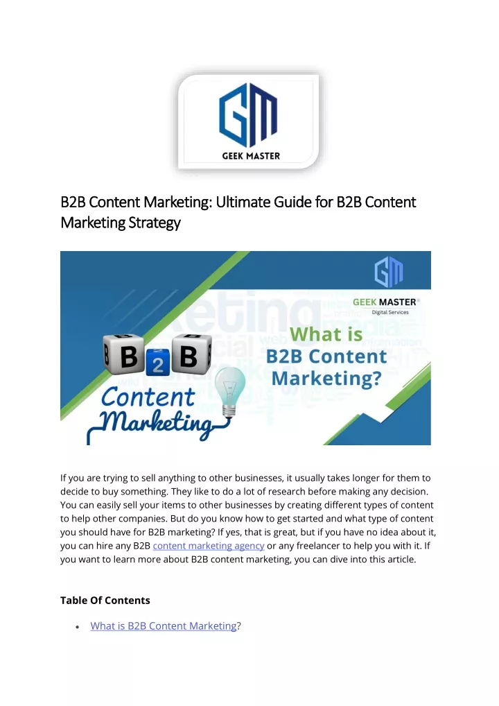 b2b content marketing ultimate guide