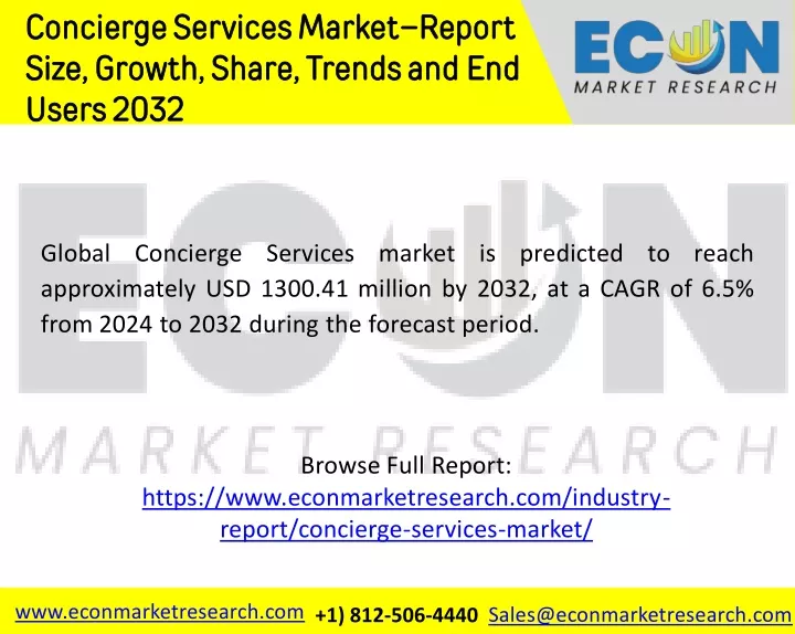 concierge services market report size growth