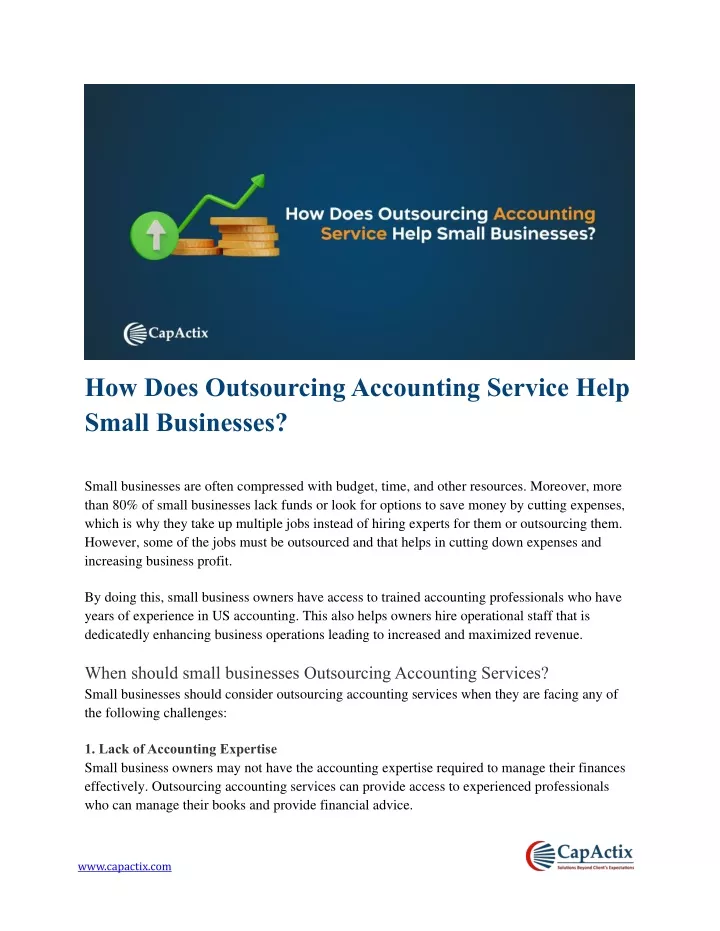 how does outsourcing accounting service help