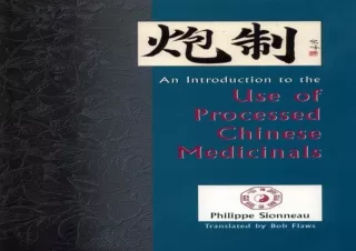 READ [PDF]  Pao Zhi: An Introduction to the Use of Processed Chin