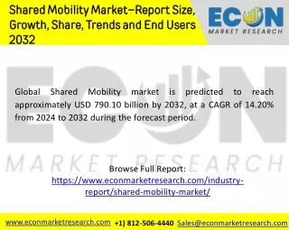shared mobility market report size growth share