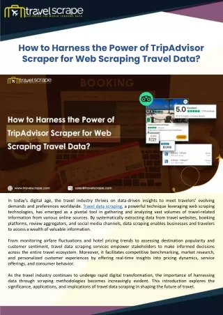 How to Harness the Power of TripAdvisor Scraper for Web Scraping Travel Data (1)