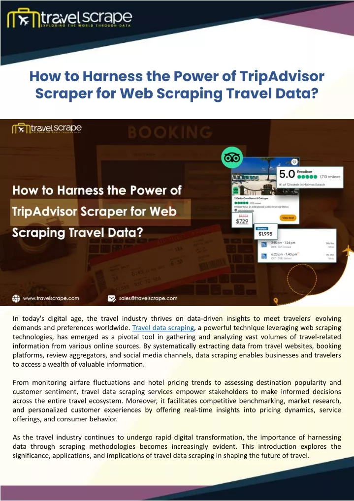 how to harness the power of tripadvisor scraper