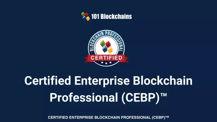 certified enterprise blockchain professional cebp