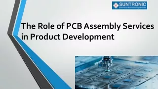 The Role of PCB Assembly Services in Product