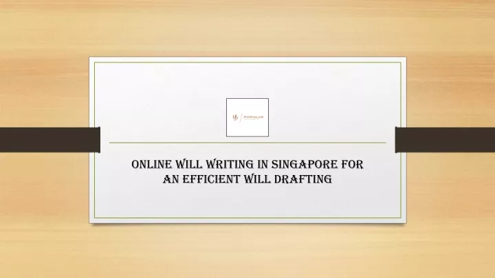 online will writing in singapore for an efficient