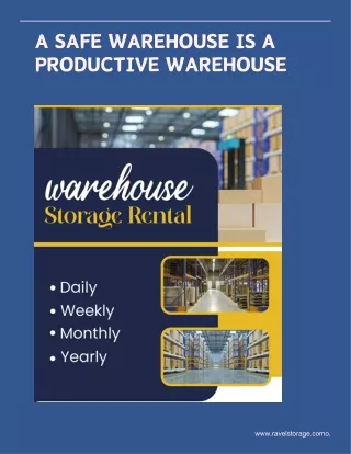 A safe warehouse is productive warehouse