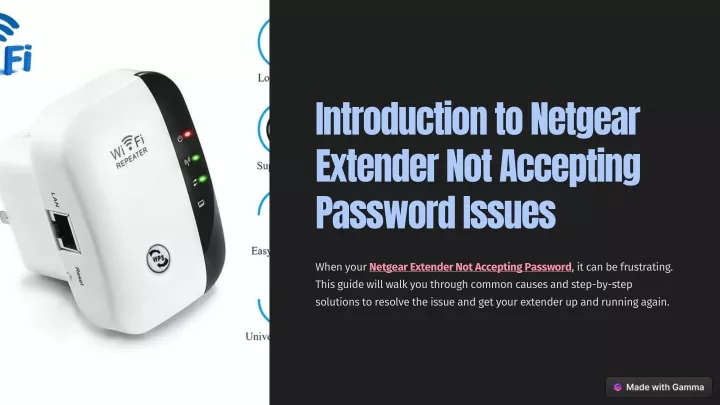 introduction to netgear extender not accepting