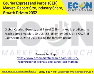 Courier Express and Parcel (CEP)  Market