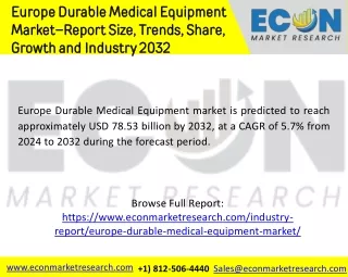 Europe Durable Medical Equipment Market