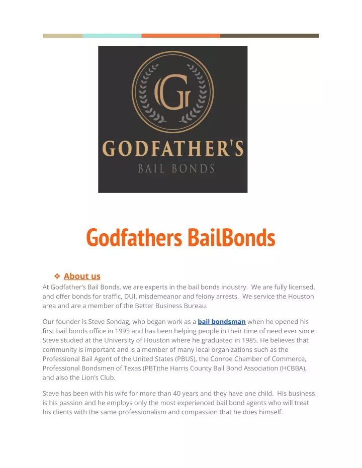 godfathers bailbonds